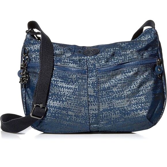 Kipling Live Light Izellah Crossbody Bag In "Blue Eclipse" Like New - Picture 1 of 15